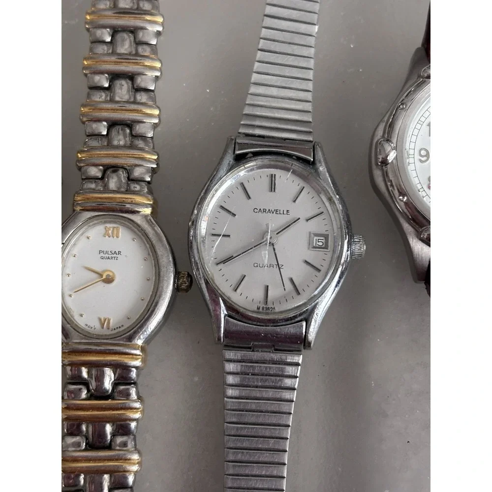 5 Used Watches Citizen Pulsar Winger CARAVELLE Ralph Geneva‎  3739
